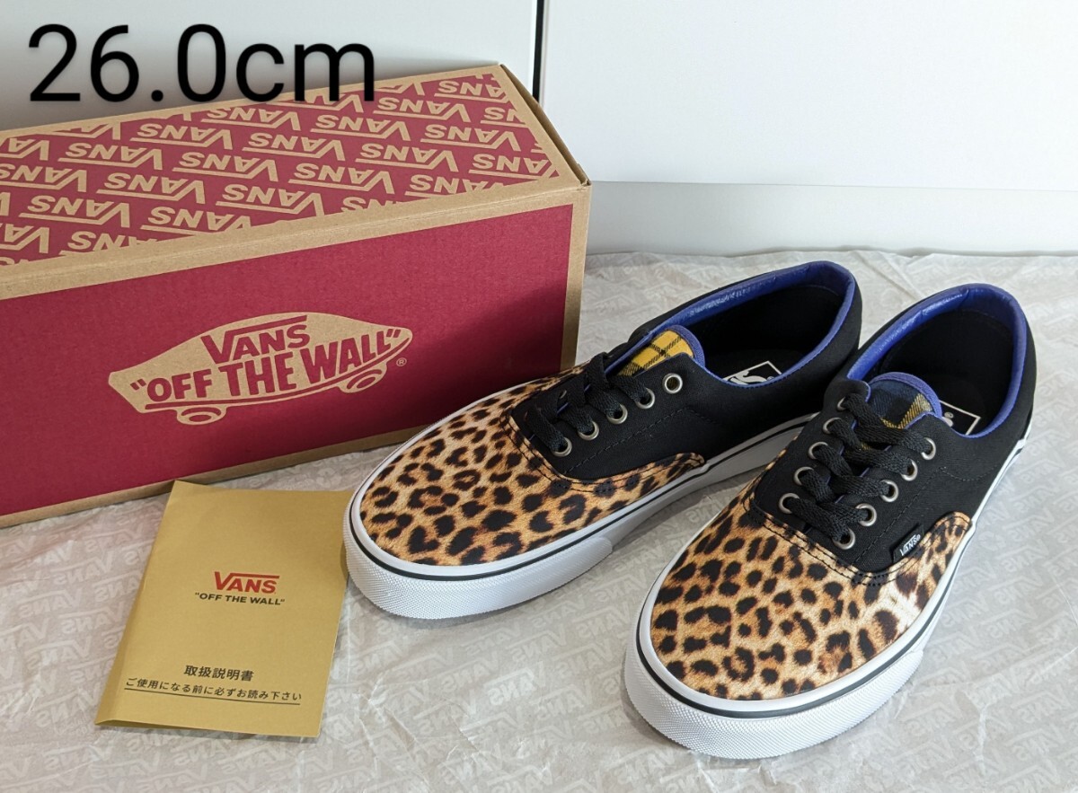  новый товар US план VANS ERA Vans ela спортивные туфли 26cm не использовался леопардовый рисунок животное рисунок 