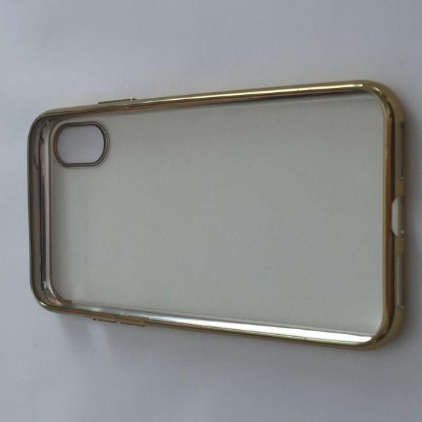 iPhone X iPhone XS 5.8インチ 高級TPU スマホケース 金色 A922_画像2