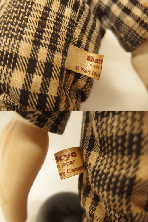 0850331a[Sankyo MUSICAL BOX Mickey Mouse колеблющийся музыкальная шкатулка кукла ] высота 26cm степени / Mickey Mouse March / Showa Retro / сделано в Японии / Disney 