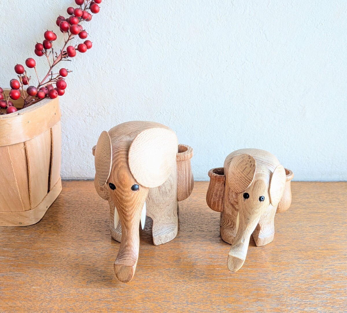 ゾウの人形 2個セット 置物 オーナメント インテリア オブジェ _画像3