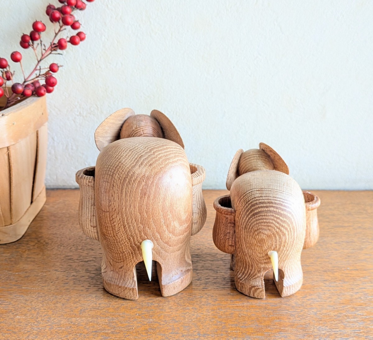 ゾウの人形 2個セット 置物 オーナメント インテリア オブジェ _画像5
