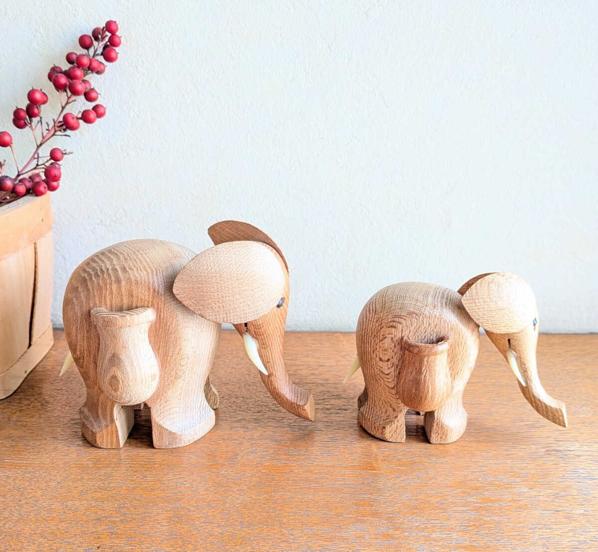 ゾウの人形 2個セット 置物 オーナメント インテリア オブジェ _画像4