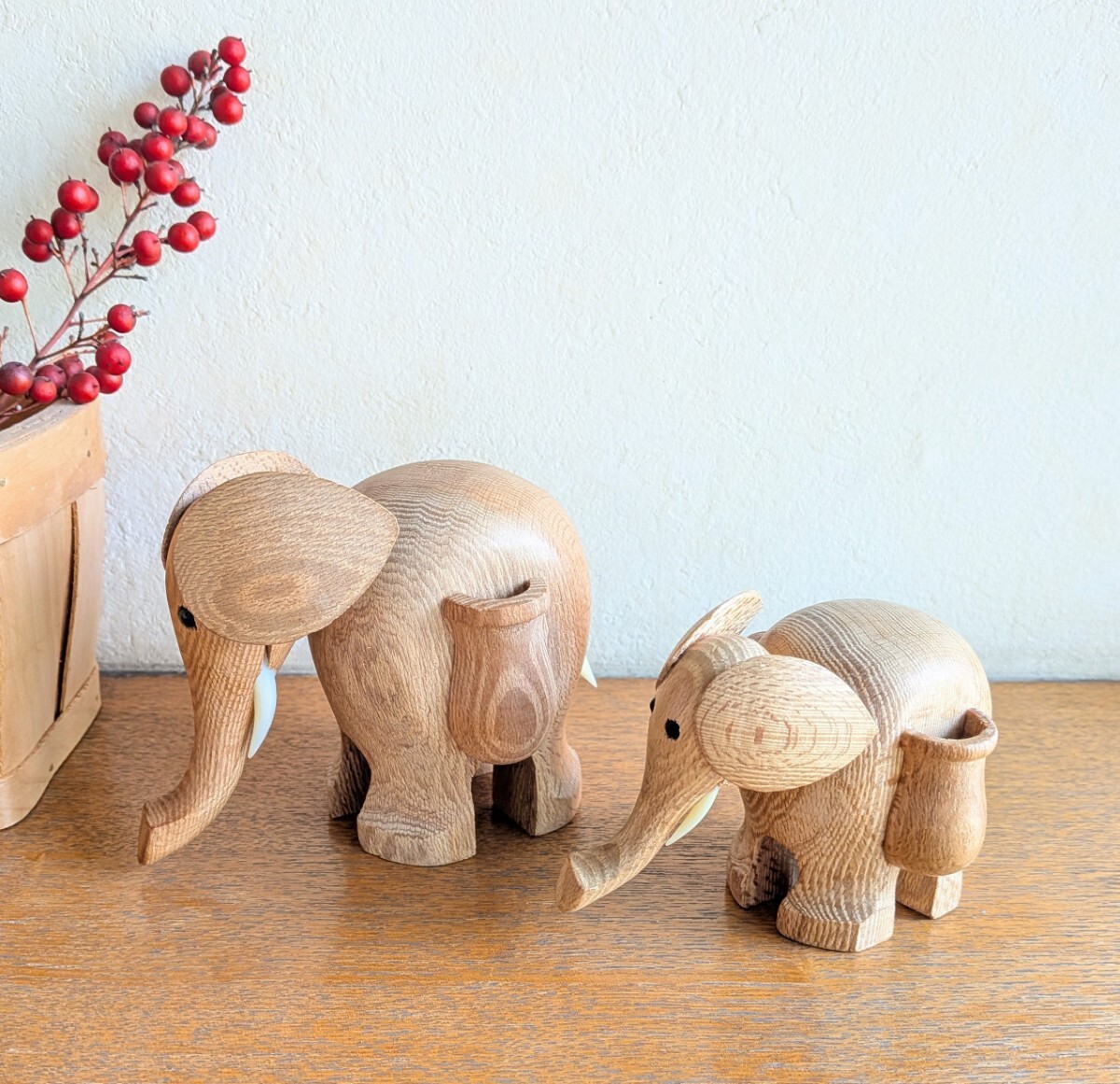 ゾウの人形 2個セット 置物 オーナメント インテリア オブジェ _画像1
