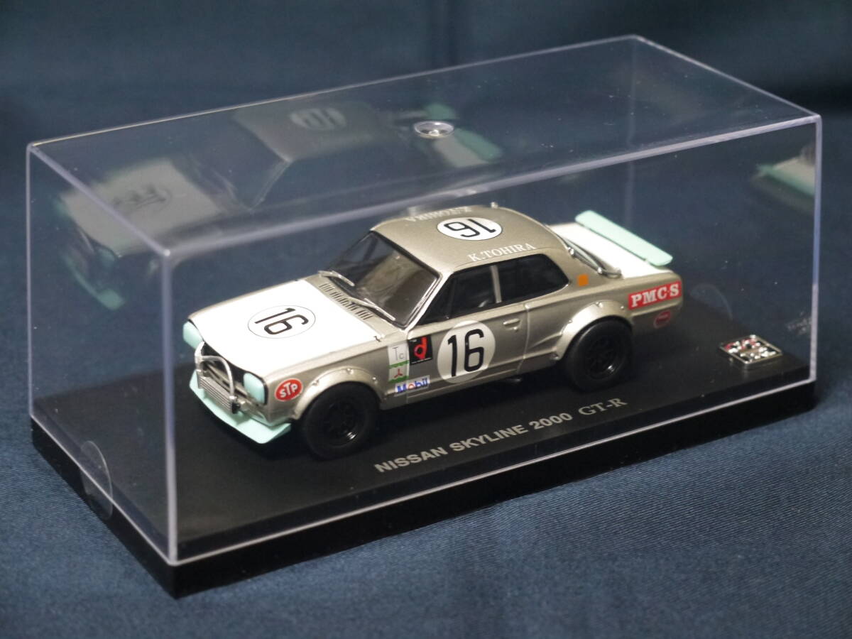 ☆1/43・京商〃NISSAN SKYLINE GT-R RACING (KPGC10) 1972Fuji300Km/ニッサンスカイライン2000GT-R〃＃16/03027Ｇ★_画像7