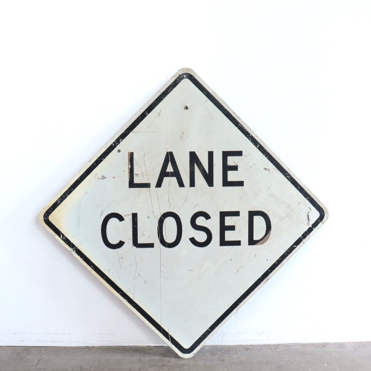 アメリカ　ビンテージ　ロードサイン アメリカ ヴィンテージ ロードサイン【#4224】通行止め 道路