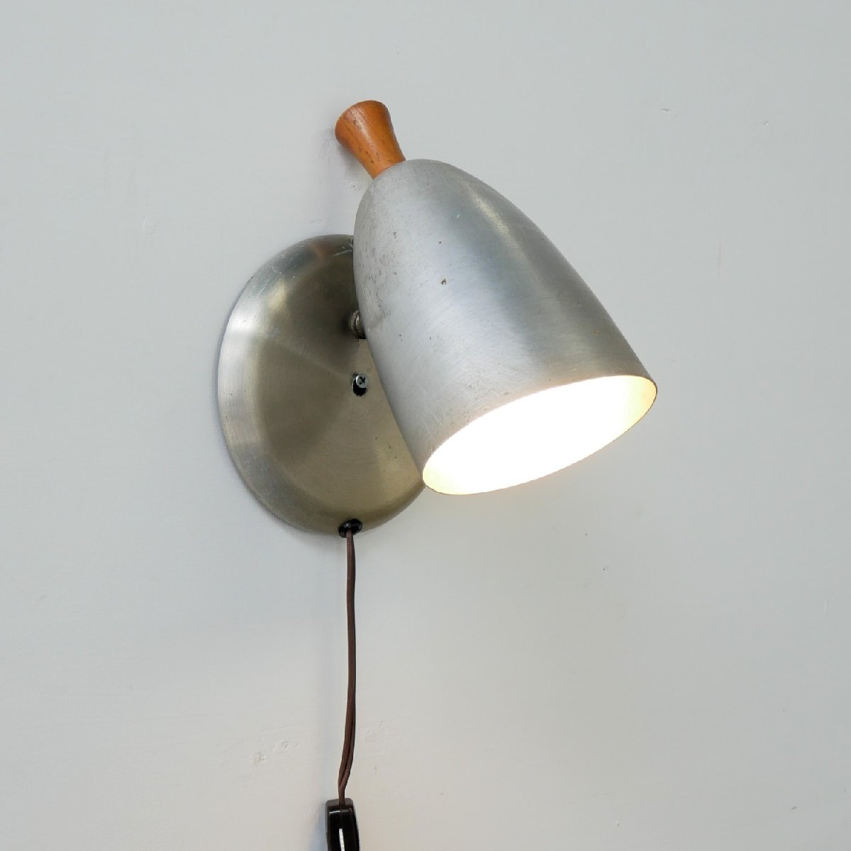 ヴィンテージ アルミ製 ウォールランプ / アメリカ 壁掛け照明 スポットライト インダストリアル #702-20-30-246