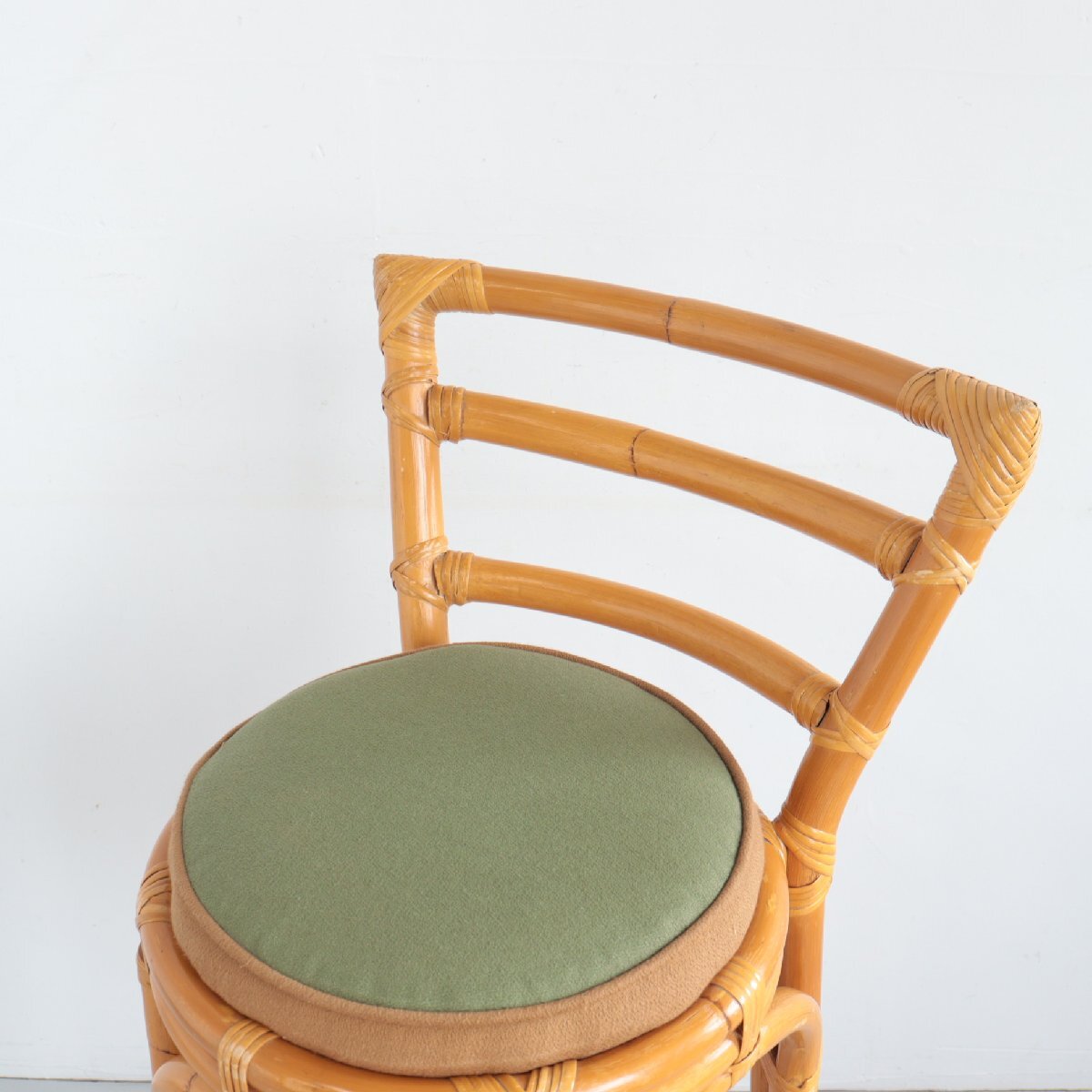 40s 50s ラタン カウンターチェア / アメリカ ヴィンテージ 椅子