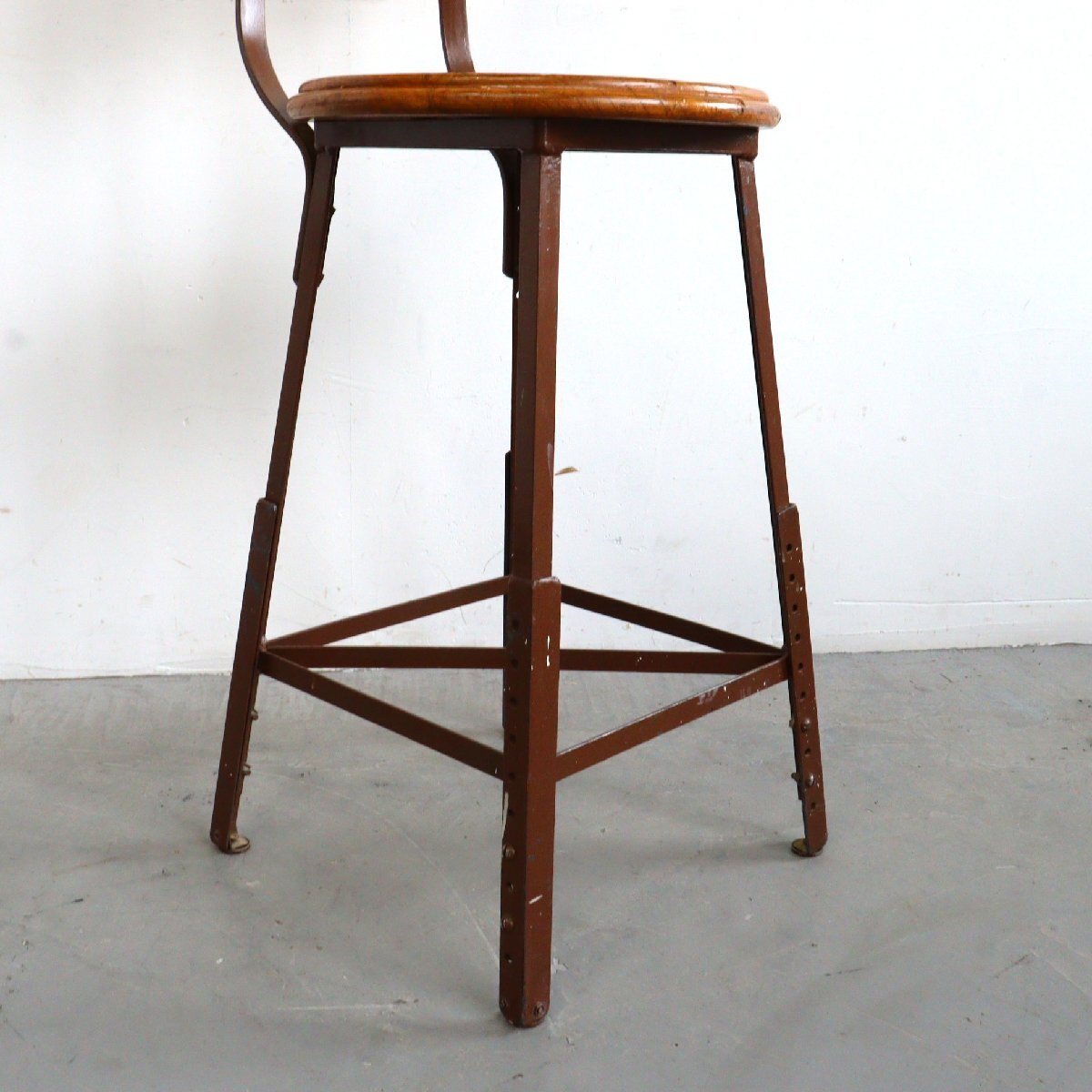 レア　1970s　アメリカ製　ヴィンテージ　スチール　インダストリアル　スツール ヴィンテージ インダストリアルスツール アメリカ ファクトリー