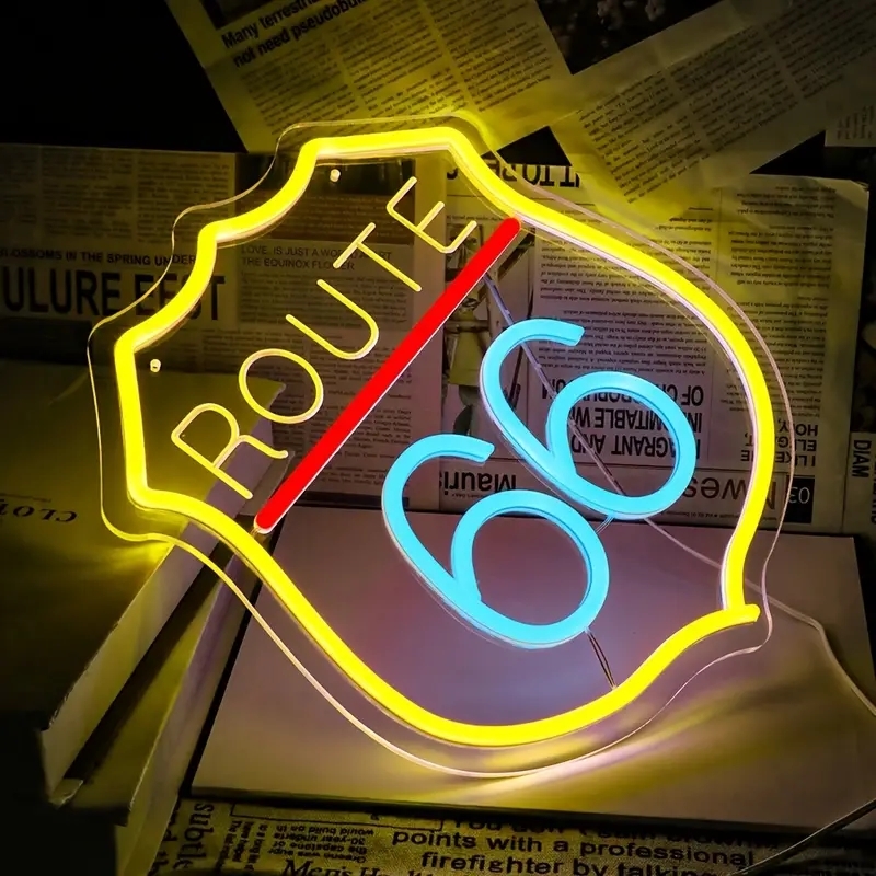 超特大❕最安値おまけ付きルート66 ネオンサイン祭り ネオン管