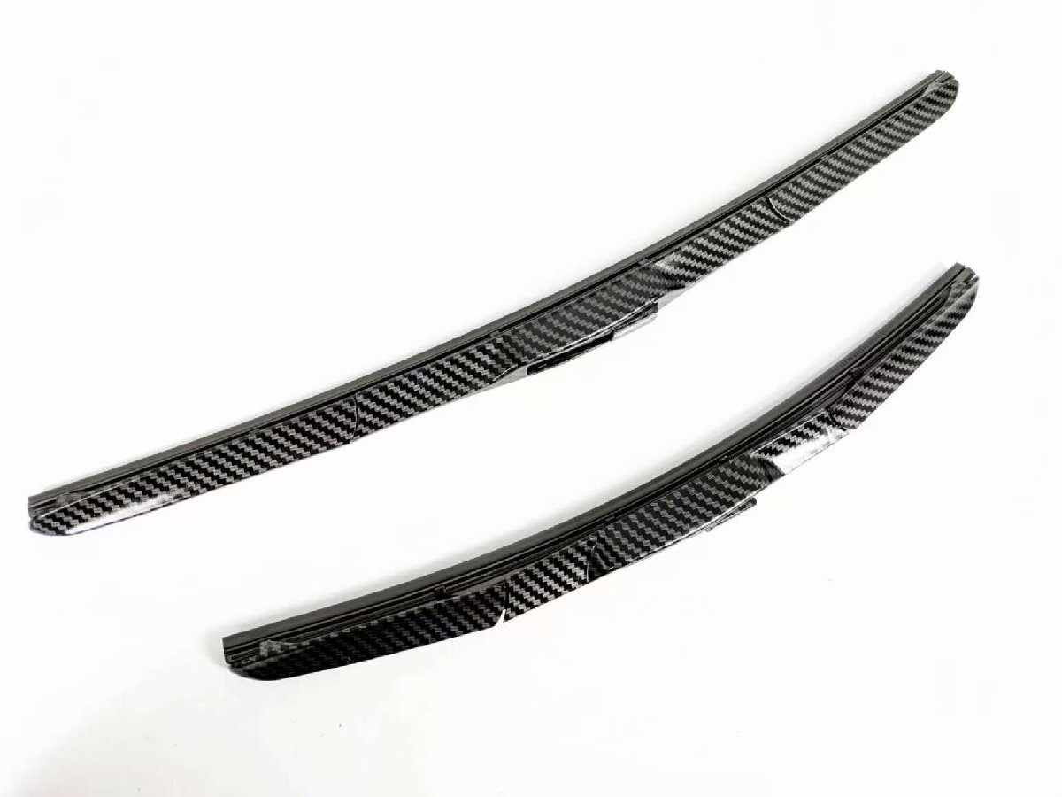 スポーティワイパー♪ 交換タイプ♪ カーボン ルック ゴム 一体型 フロント エアロワイパー フォード フィエスタ 04-08 550mm 400mm 2本_画像4