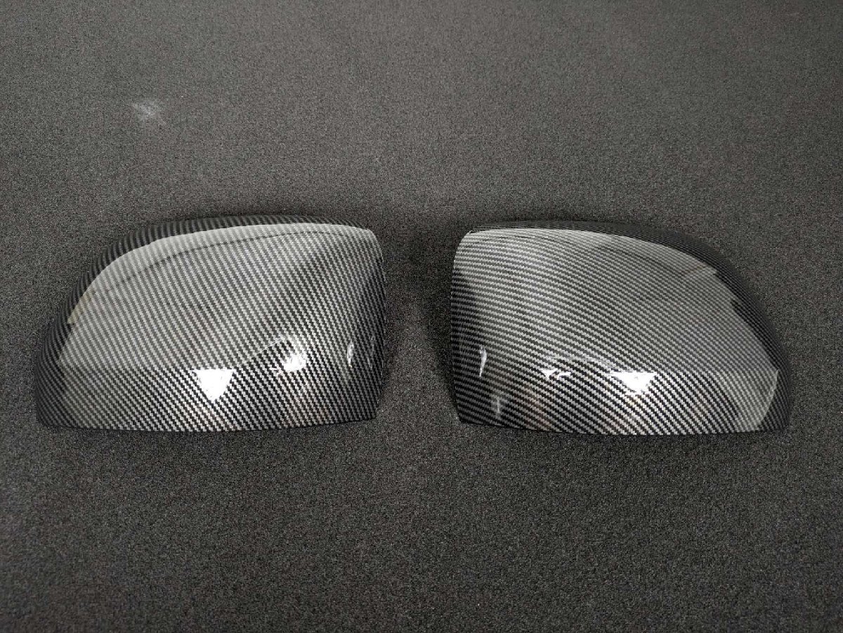 スポーティ全開♪ カーボン ルック ドアミラー カバー ハイゼットカーゴ S700V S710V クルーズターボ スペシャル デッキバン 電動ミラー_画像1