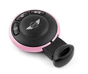 コスパ最高♪ BMW MINI キーリング キーカバー フレーム ミニ R60 クロスオーバー R61 ペースマン クーパー クーパーS ピンク 桃色_画像1