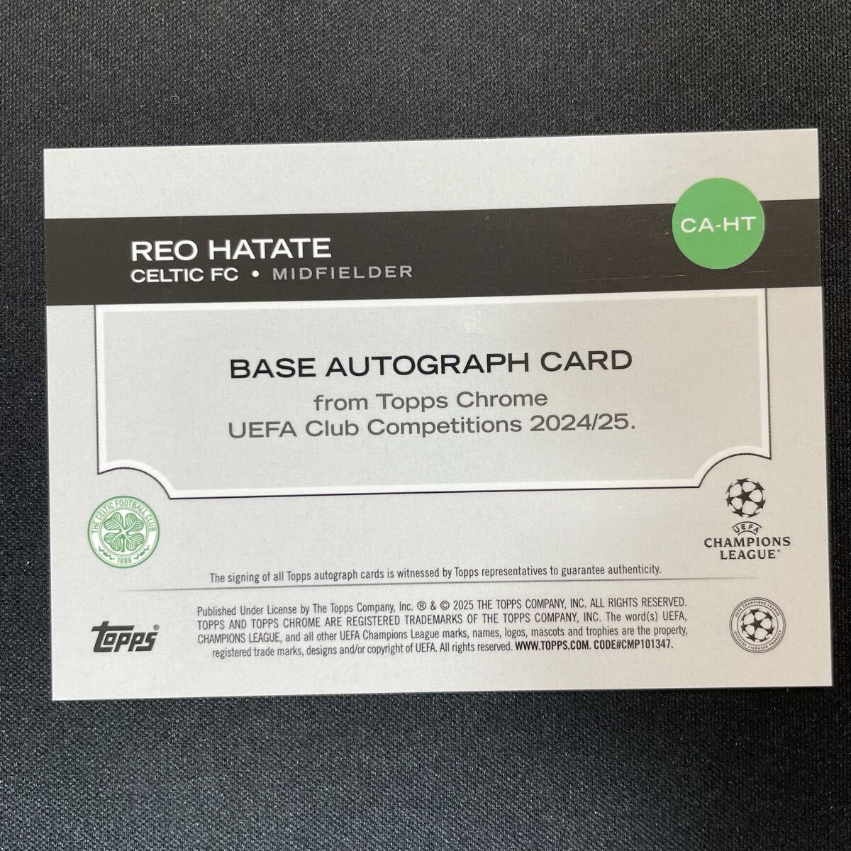 topps finest soccer 旗手怜央 直筆サインカード 旗手怜央 直筆サインカード - メルカリ