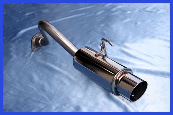 [セール] 送料無料 アクティトラック 車マフラー HA6 HA7 HA8 HA9 ステンレス ZAWARD 砲弾型 カーパーツ Bluefin ホンダ ACTY 401-023