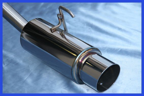 [セール] 送料無料 アクティトラック 車マフラー HA6 HA7 HA8 HA9 ステンレス ZAWARD 砲弾型 カーパーツ Bluefin ホンダ ACTY 401-023