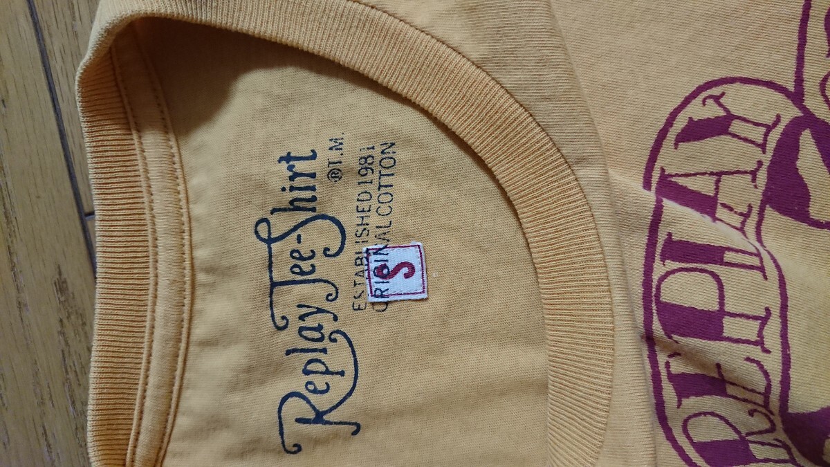 リプレイ ガールズバイカープリントＴシャツ イエロー ヒスグラ風 ロックンロール バイカー ハーレー アメリカン 検ヒステリックグラマー_画像5