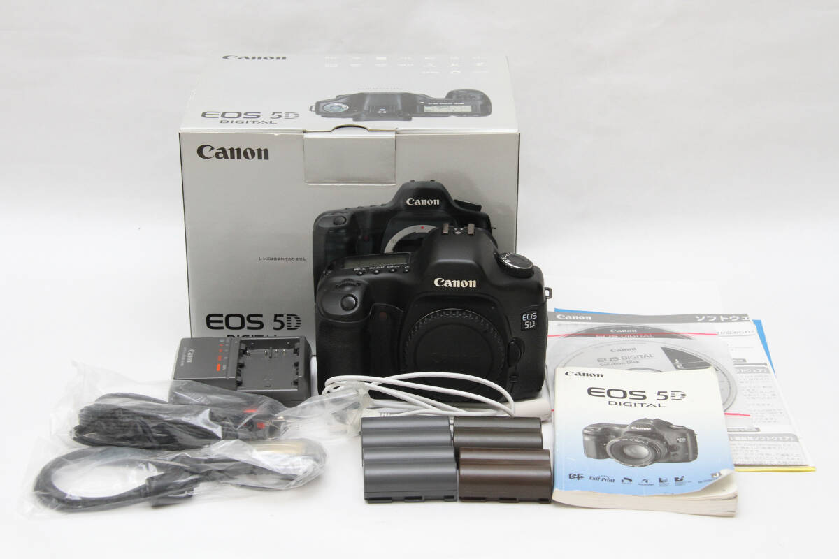 CANON・キャノン/EOS5D・元箱付/バッテリー4個付き