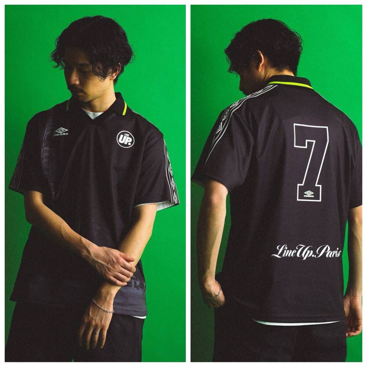 新品 417 EDIFICE UMBRO × LINEUP game shirt ゲームシャツ 定価14300円 L