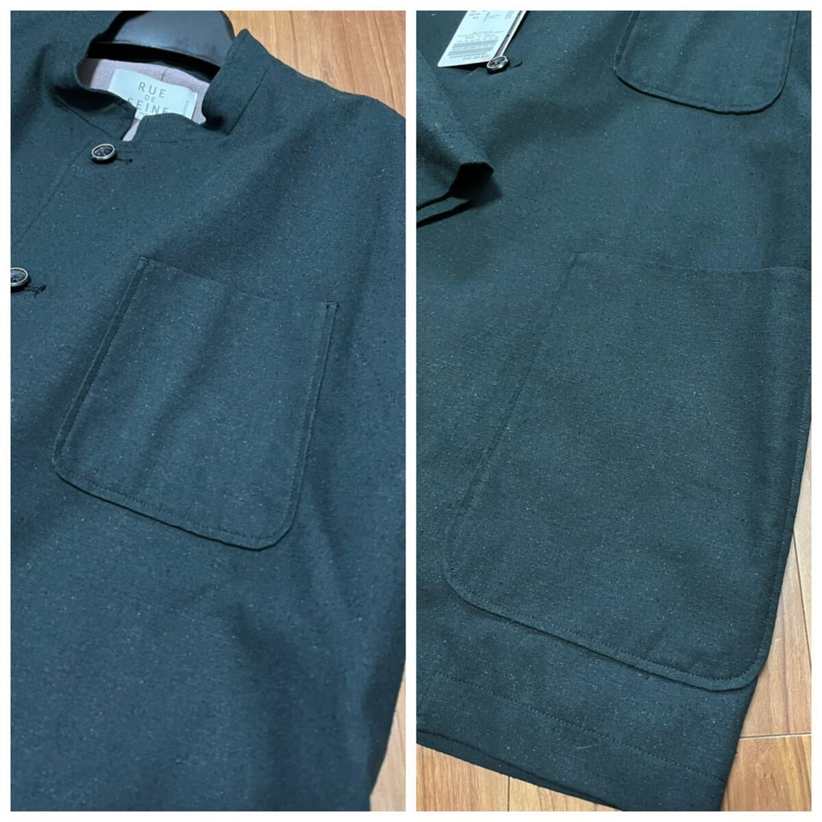 新品 EDIFICE 【rue de seine / リュ ドゥ セーヌ】フレンチジャケット ブラック 定価101200円 40 L