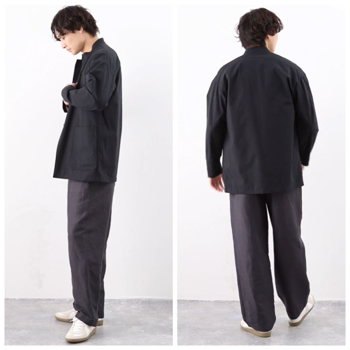 新品 EDIFICE 【rue de seine / リュ ドゥ セーヌ】フレンチジャケット ブラック 定価101200円 40 L
