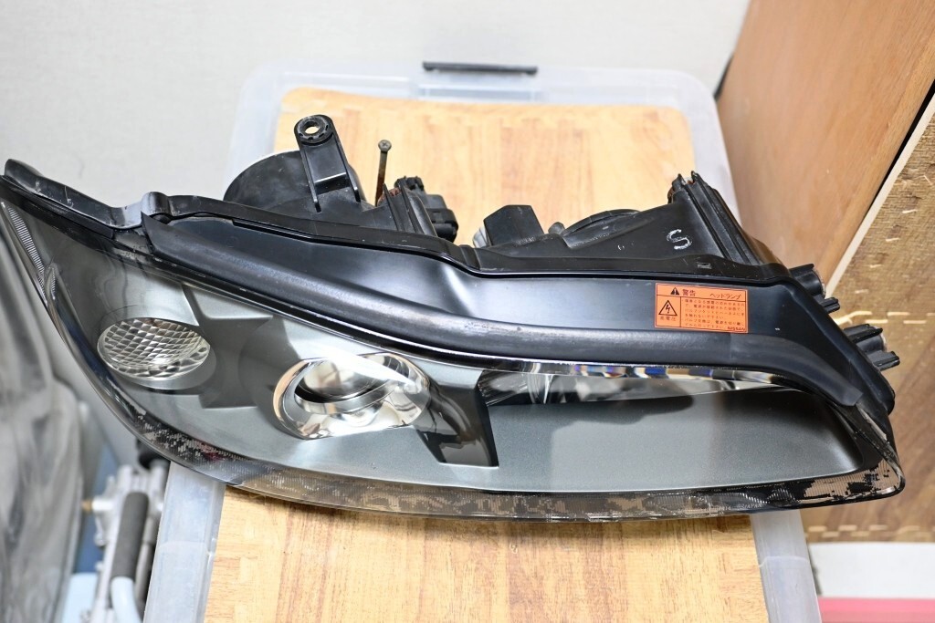 綺麗 破損無し 黄ばみ無し NISSAN 日産 S15 シルビア Rスペック 純正 HID 左右 ヘッドライト KOITO 100-63521 S ① コーティング_画像4