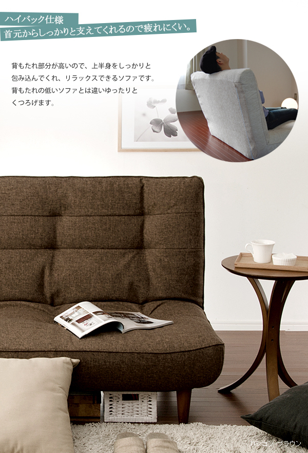 日本製 ハイバック 二人掛けソファ PVCホワイト リクライニング ポケットコイル LULU 2人用 M5-MGKST1502WH_画像3