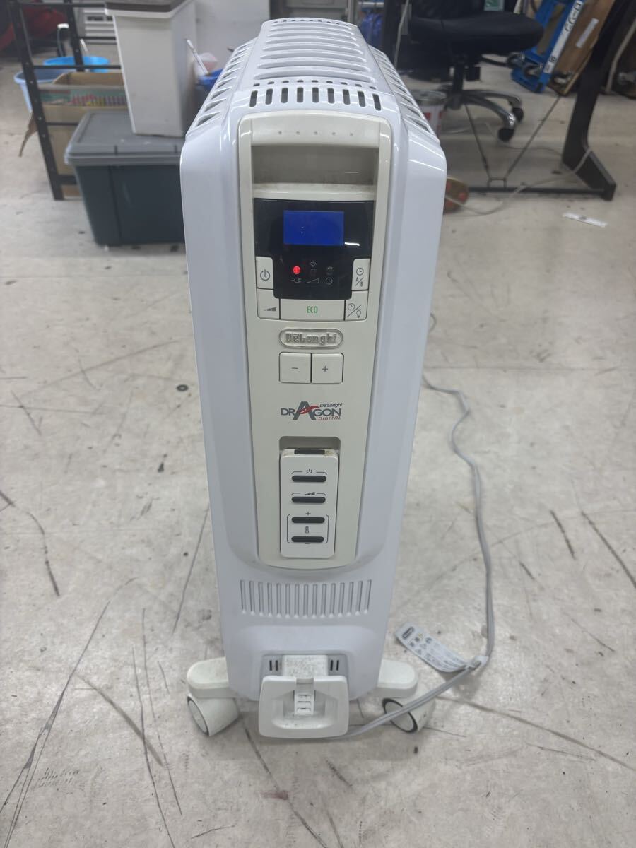 【KA10】DeLonghi デロンギ オイルヒーター TDD0915W 中古現状品 リモコン付き