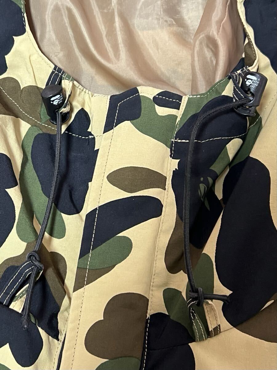 A BATHING APE スノボJKT 黄カモ初期モデル 1996年オリジナル版 A BATHING APE アベイシングエイプ 最初期