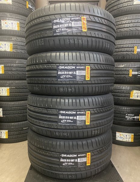 【法人宛限定送料無料】PRDM-17 PIRELLI 255/35R19 96Y DRAGON SPORT 4本セット 2022年製_画像1