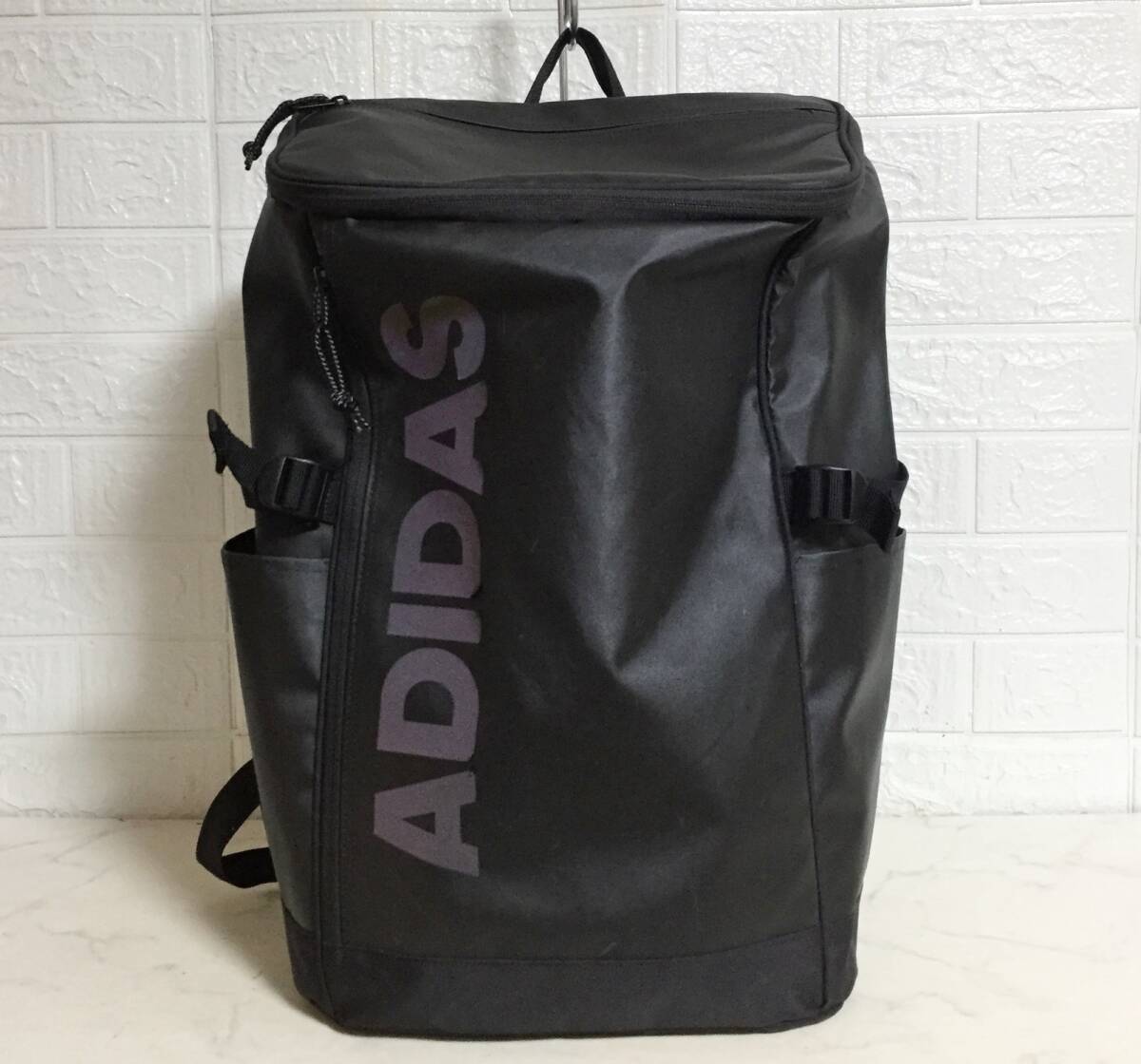 no37175 adidas アディダス ナイロン PVC リュックサック デイパック バックパック_画像1