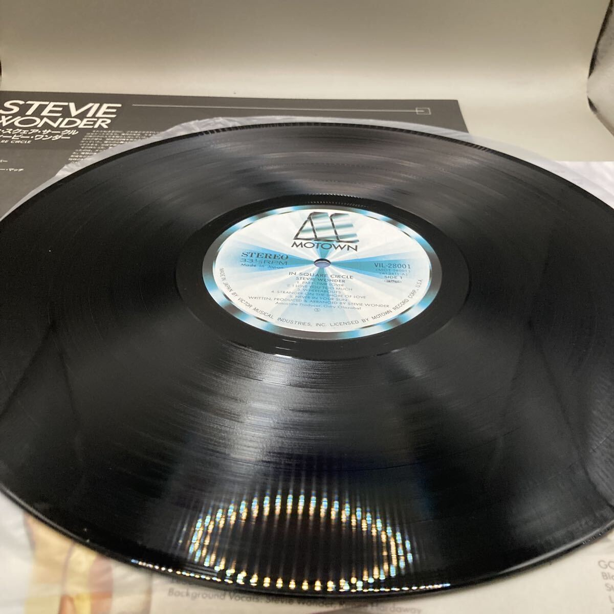 美品 LP/スティービー?ワンダー(STEVIE WONDER)「In Square Circle (1985年?VIL-28001