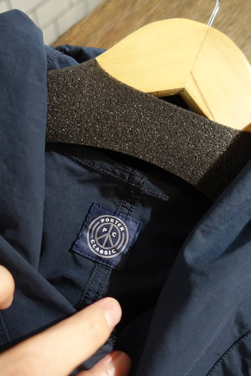 PORTER CLASSIC　ポータークラシック　ネイビー　フード　コート　サイズ2　WEATHER MILITARY COAT
