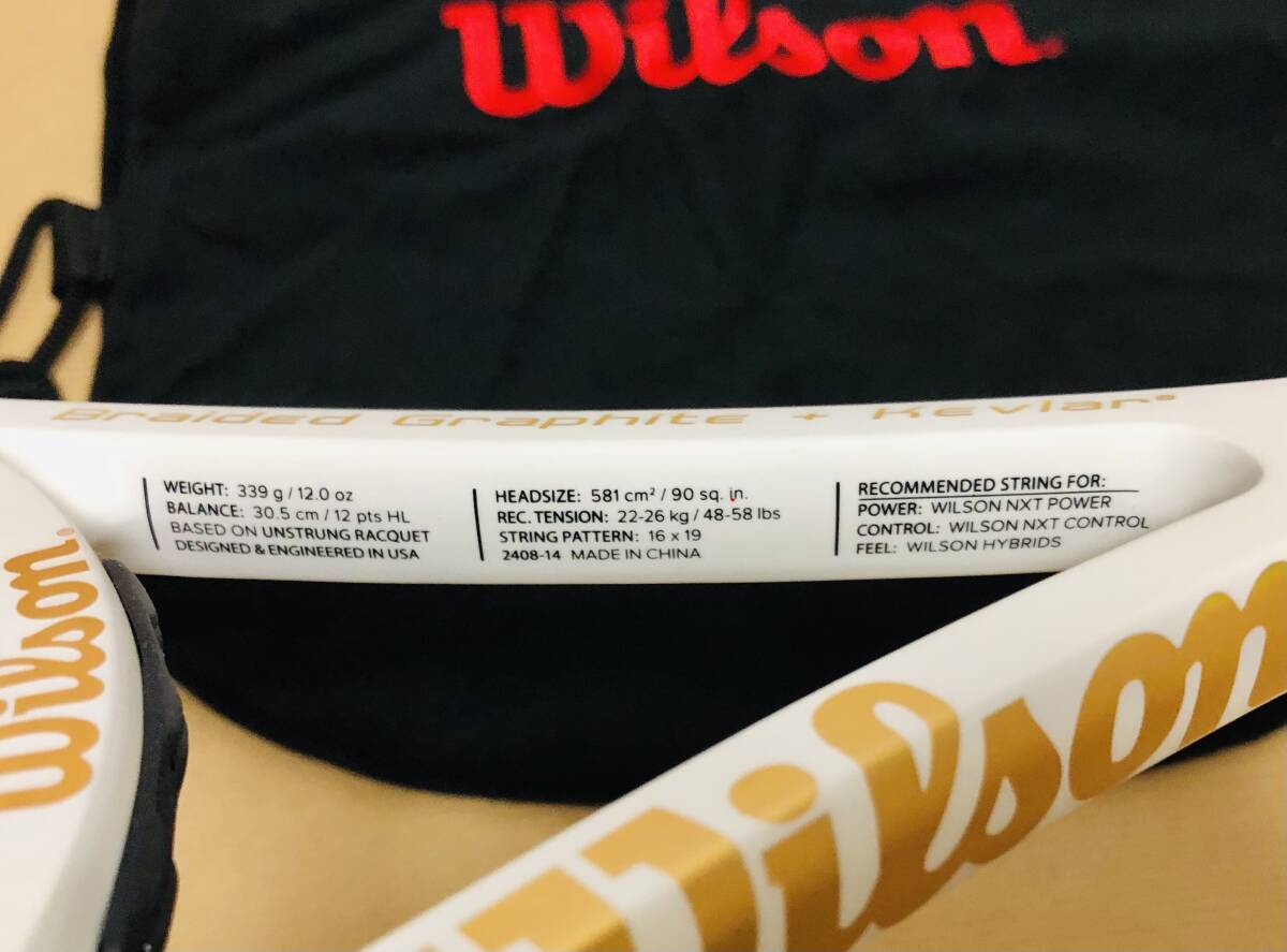 未使用  Wilson Pro Staff 90 ウィルソン プロスタッフ 90 ロジャー・フェデラー. シグネチャーモデル 2014モデル 要説明文確認_画像7