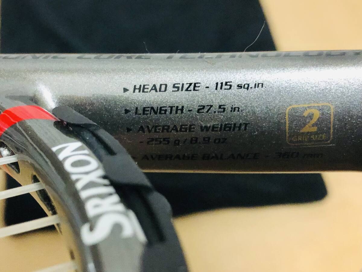 極美品 Srixon Revo CS 10.0 スリクソン レボ CS 10.0 シニア/ダブルス オーバーサイズ 魔法のラケット 布ケース付き _画像5