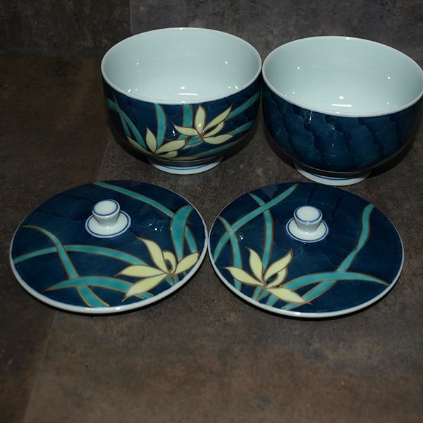 有田焼?光玉作◇蓋つき茶碗10腳セット◇數(shù)度のみ使用　美品