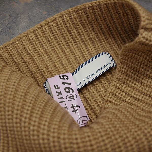 TEN×RON HERMAN◇テン ロンハーマン・ウールハイネックセーター◇XSサイズ　高級クリーニング済み　_画像4