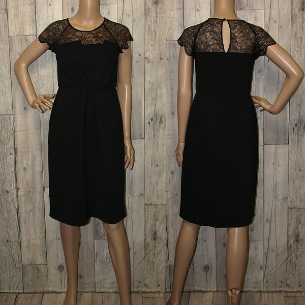 BARNEYS NEWYORK◇バーニーズ ニューヨーク・フォーマルワンピース◇ブラック 36サイズ 美品_画像1