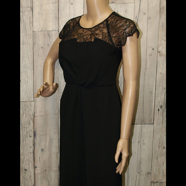 BARNEYS NEWYORK◇バーニーズ ニューヨーク・フォーマルワンピース◇ブラック 36サイズ 美品_画像2