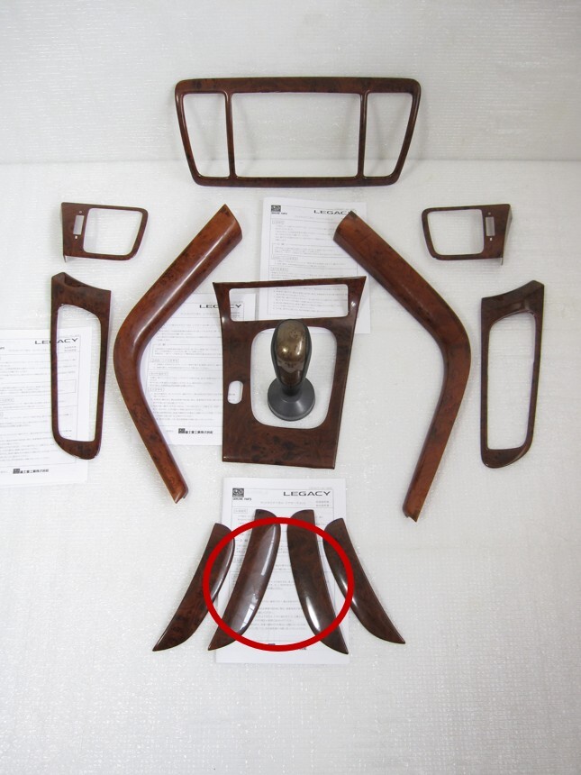 【 希少 純正 オプション 】 スバル レガシィ BP BL B4 ウッド 調 ドア オーナメント カバー パネル BP9 アウトバック 木目 内装 STi_画像1