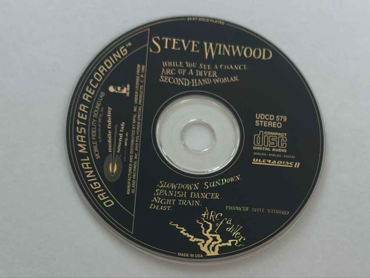 Steve Winwood Arc Of A Diver MFSL MOBILE FIDELITY 24KT GOLD CD +OBI 金帯 スティーヴ・ウィンウッド アーク・オブ・ア・ダイバー_画像3
