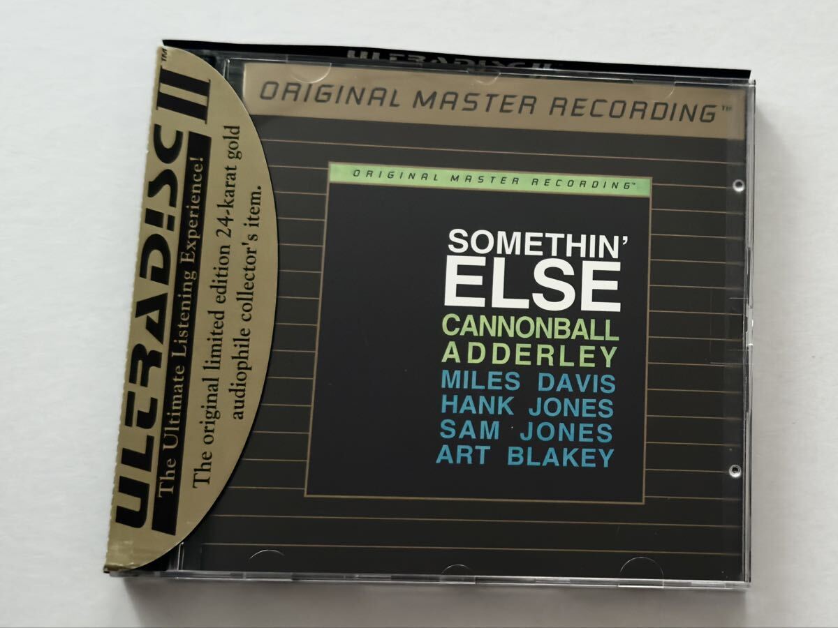 Cannonball Adderley Somethin' Else MFSL Mobile Fidelity 24KT GOLD CD + OBI 金帯 キャノンボール・アダレイ マイルス・ディヴィス_画像1