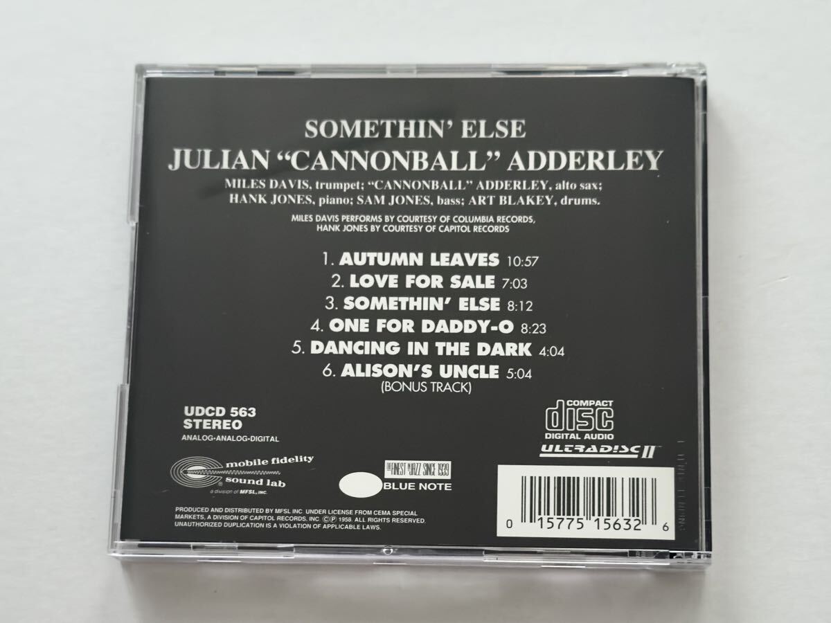 Cannonball Adderley Somethin' Else MFSL Mobile Fidelity 24KT GOLD CD + OBI 金帯 キャノンボール・アダレイ マイルス・ディヴィス_画像4