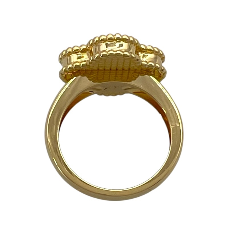 ヴァンクリーフ&アーペル Van Cleef & Arpels ヴィンテージアルハンブラリング ゴールド 750/MOP/ダイヤモンド ジュエリー 中古_画像5