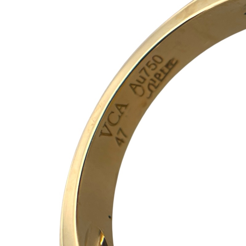 ヴァンクリーフ&アーペル Van Cleef & Arpels ヴィンテージアルハンブラリング ゴールド 750/MOP/ダイヤモンド ジュエリー 中古_画像6