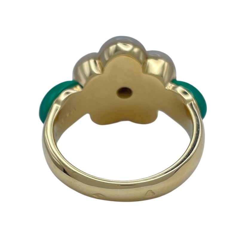 ヴァンクリーフ&アーペル Van Cleef & Arpels コーラルカメリアリング ゴールド 750 マザー オブ パール ジュエリー 中古_画像5