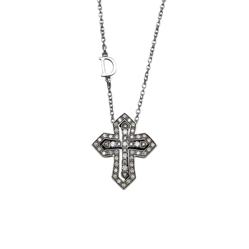 ダミアーニ DAMIANI ベルエポッククラウンネックレス ホワイトゴールド 750 ダイヤモンド ジュエリー 中古_画像2