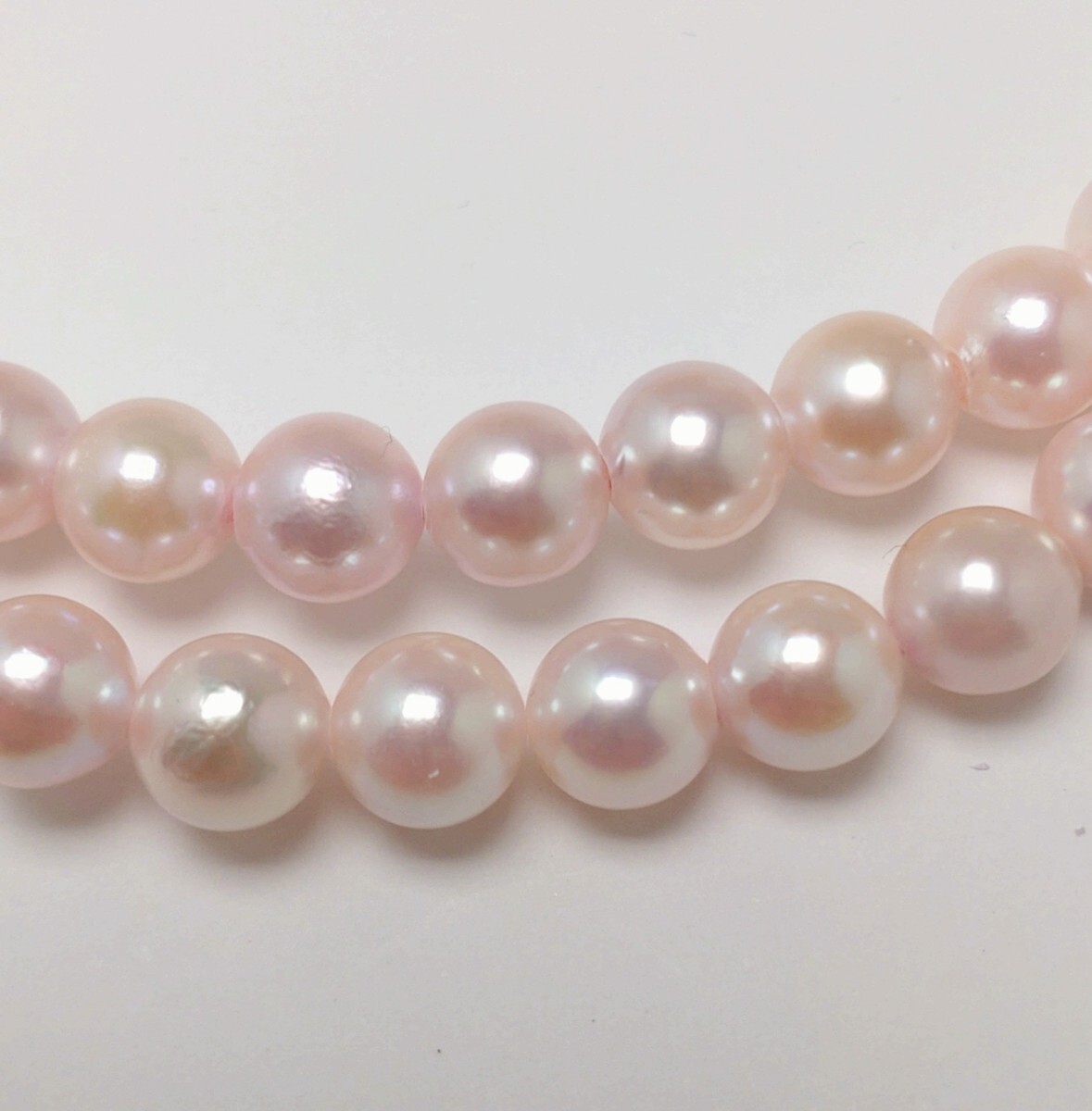 ∮真珠専門館∮ アコヤ真珠 ピンク系 6.5-7.0mm ネックレス 保証書付 ケース付 大特価（税込み価格）_画像3