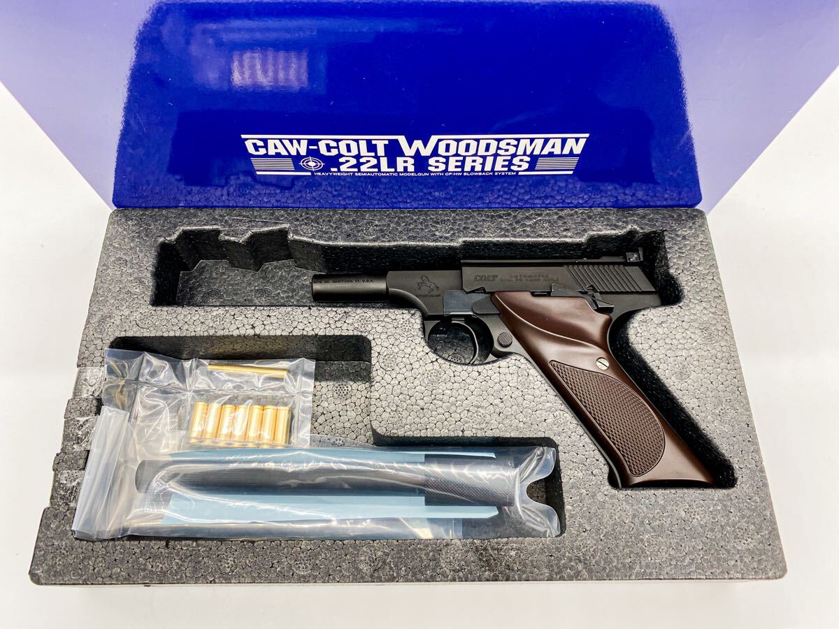 【冬ボーナス先行SALE】CAW モデルガン ウッズマン ショートバレルカスタムバリエーション スリムサイレンサー_画像1