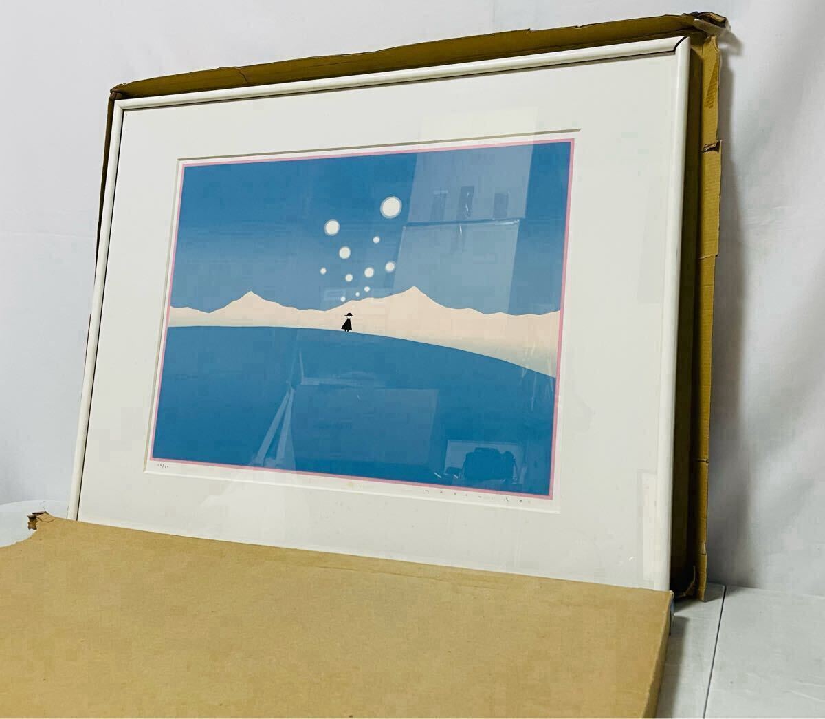 真作保証 成瀬政博 版画 シルクスクリーン 週刊新潮 26/60 コレクター保管品 0619_画像2