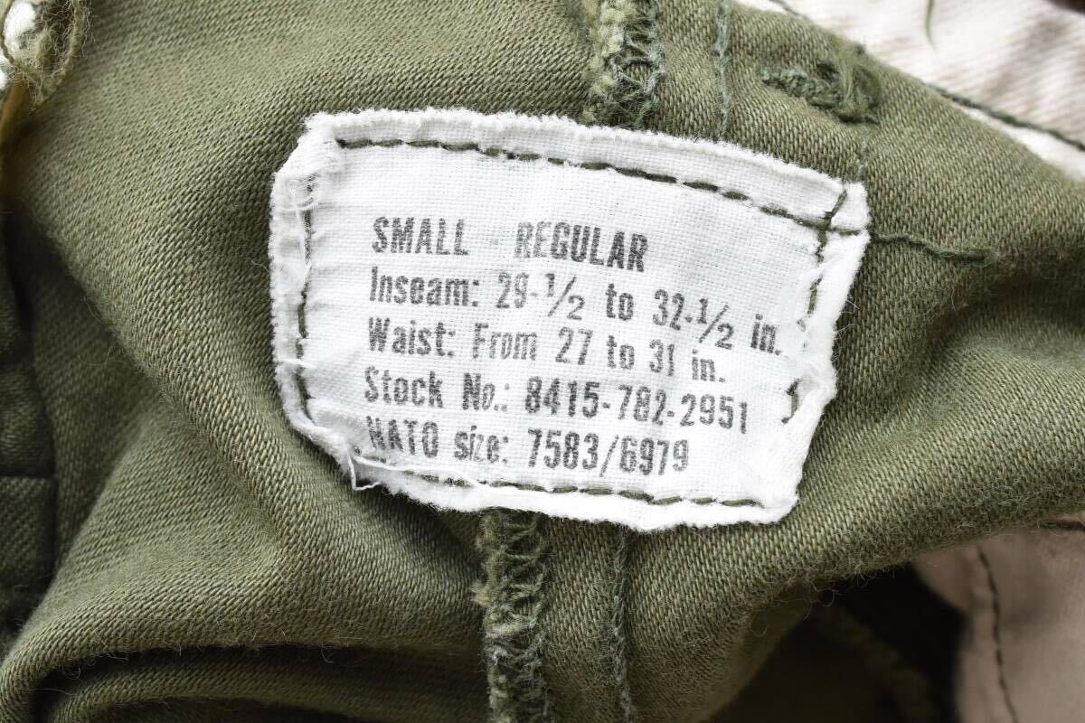 デッドストック品 ビンテージ 米軍実物 70s M-65 フィールドパンツ カーゴパンツ DSA100-74-C-1106 74年製 オリーブ系 0764_画像3